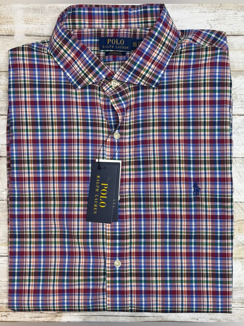 Polo by Ralph Lauren Men's Classic 2 Red Multi Plaid Button-Down Shirt New